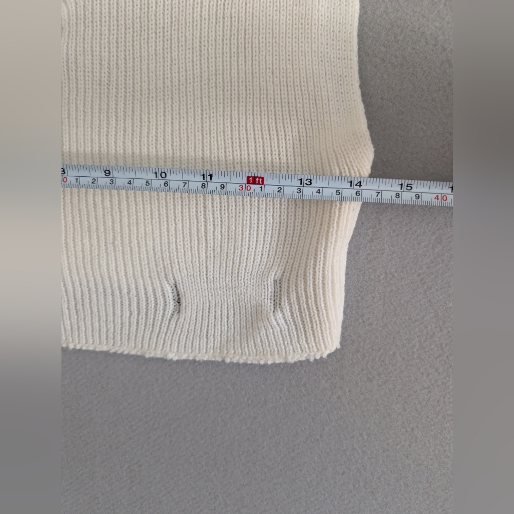 Vintage Cropped Mockneck Sweater Top Ribbed Quarter Zip Acubi Knit Vest S image 9